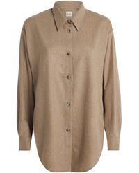 KHAITE - Long-Sleeve Goya Shirt - Lyst