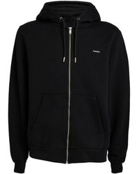 Sandro Cotton Polka Dot Hoodie in Black 