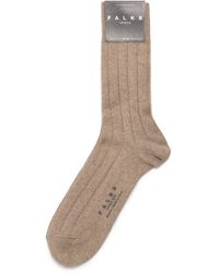 FALKE - Wool-Cashmere Blend Lhasa Ribbed Socks - Lyst