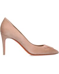 Santoni - Suede Sibille Pumps 85 - Lyst