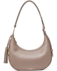 Aspinal of London - Small Leather Soho Crescent Shoulder Bag - Lyst