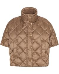 Max Mara - Short-Sleeve Quilted Jacket - Lyst