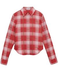 Loewe - Cotton-blend Check Shirt - Lyst