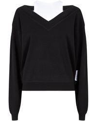 Alexander Wang Layered Knitted Sweater - Black