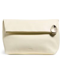 Jil Sander - Leather Jewel Zip Clutch Bag - Lyst