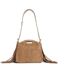 Maje - Mini Suede Miss M Shoulder Bag - Lyst