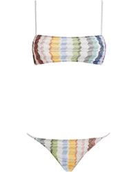 Missoni - Zigzag Bandeau Bikini - Lyst