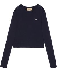 Gucci - Wool-cashmere Interlocking G Sweater - Lyst