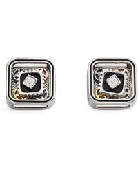 Tateossian - Metal Quadrato Gear Cufflinks - Lyst