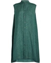 Eskandar - A-line Collarless Shirt Dress - Lyst