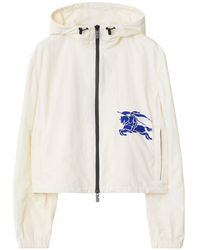 Burberry - Cropped Hooded Jacket - Lyst