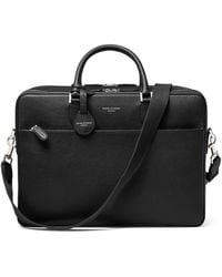Aspinal of London - Leather 48 Hour Mount Street Travel Bag - Lyst