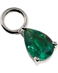 Astrid & Miyu - And Emerald May Birthstone Earring Charm - Lyst
