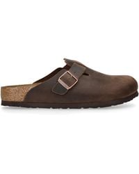 Birkenstock - Oiled Leather Boston Clogs - Lyst