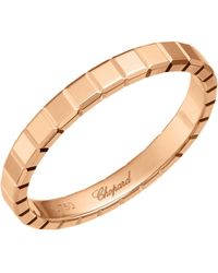 Chopard - Rose Gold Ice Cube Pure Ring - Lyst