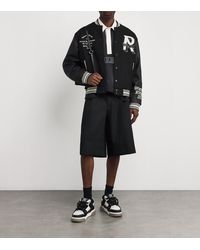 Represent Cherub Logo Wool-blend Varsity Jacket in Black for Represent Cherub Logo Wool-blend Varsity Jacket in Black for