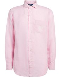 Polo Ralph Lauren - X Wimbledon Linen Logo Crest Shirt - Lyst