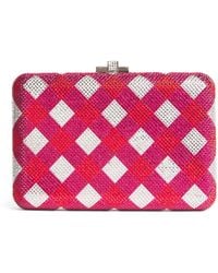 Judith Leiber - Embellished Slim Slide Clutch Bag - Lyst