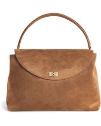 Sandro - Suede Le Grand Bazaar Top-Handle Bag - Lyst