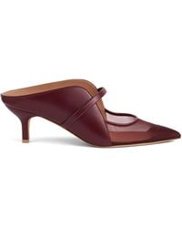 Malone Souliers - Leather And Mesh Maureen Heeled Mules 45 - Lyst