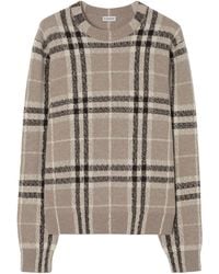 Burberry - Cashmere Check Sweater - Lyst