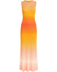 Maje - Tie-Dye Knitted Maxi Dress - Lyst