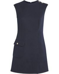 Sandro - Button-Detail Mini Dress - Lyst