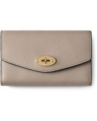 Mulberry - Medium Darley Wallet Cashmere Taupe - Lyst