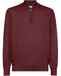Brunello Cucinelli - Cashmere Quarter-Zip Sweater - Lyst