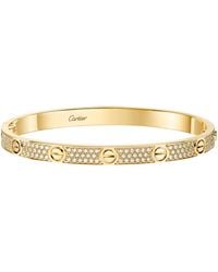 Cartier - Medium And Diamond Love Bracelet - Lyst