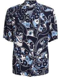 Sandro - Short-Sleeve Floral Shirt - Lyst