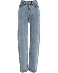 Alexander Wang - Crystal-embellished Mid-rise Straight Jeans - Lyst