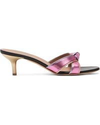 Malone Souliers - Metallic Leather Raquel Heeled Mules 45 - Lyst