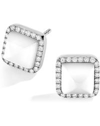 Marli New York - Diamond And Agate Cleo Pyramid Earrings - Lyst