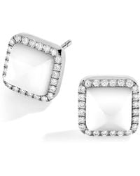 Marli New York - Diamond And Agate Cleo Pyramid Earrings - Lyst