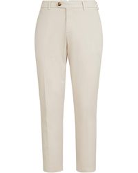 Brunello Cucinelli - Pima Cotton Comfort Gabardine Trousers - Lyst