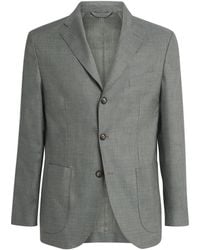 Eton - Wool-Silk-Linen Blazer - Lyst