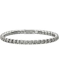 Cartier - White Gold And Diamond Essential Lines Bracelet - Lyst