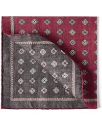Brunello Cucinelli - Silk Medallion Pocket Square - Lyst