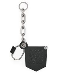 Loewe - Leather Logo Biker Charm - Lyst