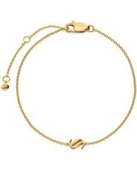 Monica Vinader - Vermeil S Initial Chain Bracelet - Lyst