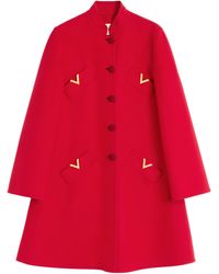 Valentino - Wool-Cashmere Coat - Lyst