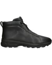 ZEGNA - Leather Triple Stitch Vetta Sneakers - Lyst