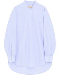 Valentino - Cotton Poplin Stripe Shirt - Lyst