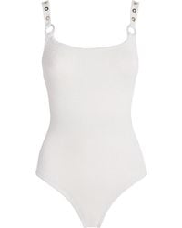 Hunza G - Eyelet Melody Swimsuit - Lyst