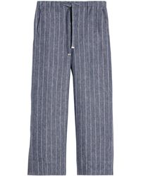 Max Mara - Linen Stripe Cresta Trousers - Lyst