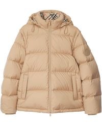 Burberry - Detachable Sleeve Puffer Jacket - Lyst