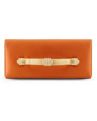 BVLGARI - Satin Tubogas Evening Clutch Bag - Lyst