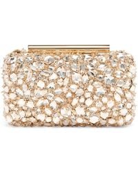 McQueen - Leather T-Bar Box Clutch Bag - Lyst