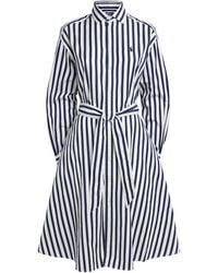 Polo Ralph Lauren - Cotton Dress With Belt - Lyst